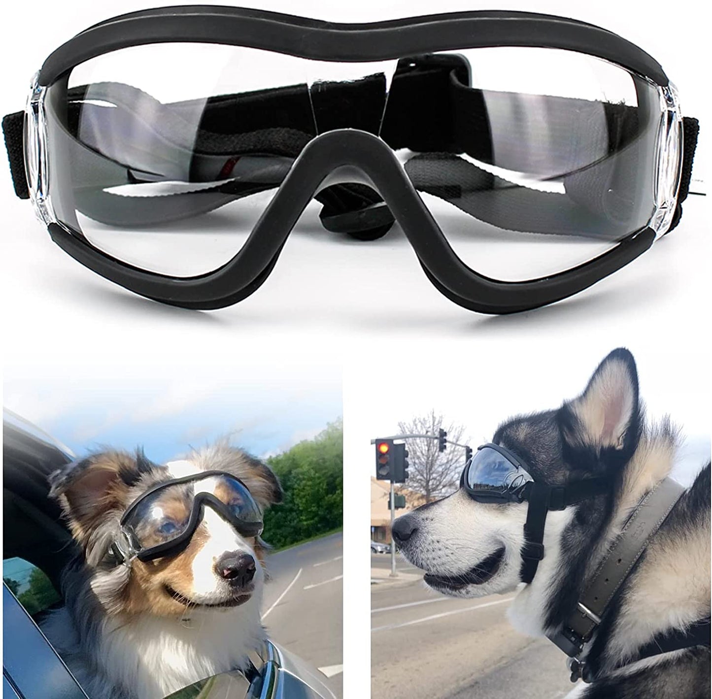 Pat and Pet Emporium | Pet Sunglasses | Dog Goggles Adjustable Strap