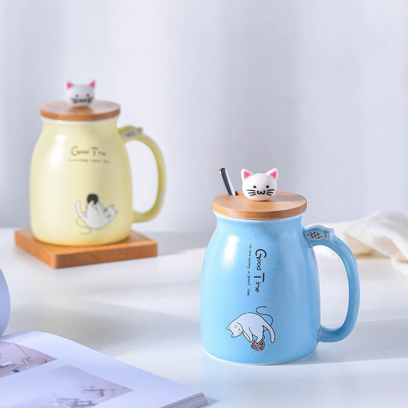 Pat and Pet Emporium | Home Products | Ceramic Cat Mug 4Pcs