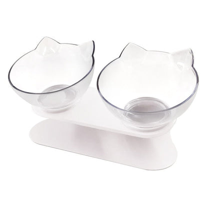 Pat and Pet Emporium | Pet Feeders | 2 Cat Bowls Raised Stand