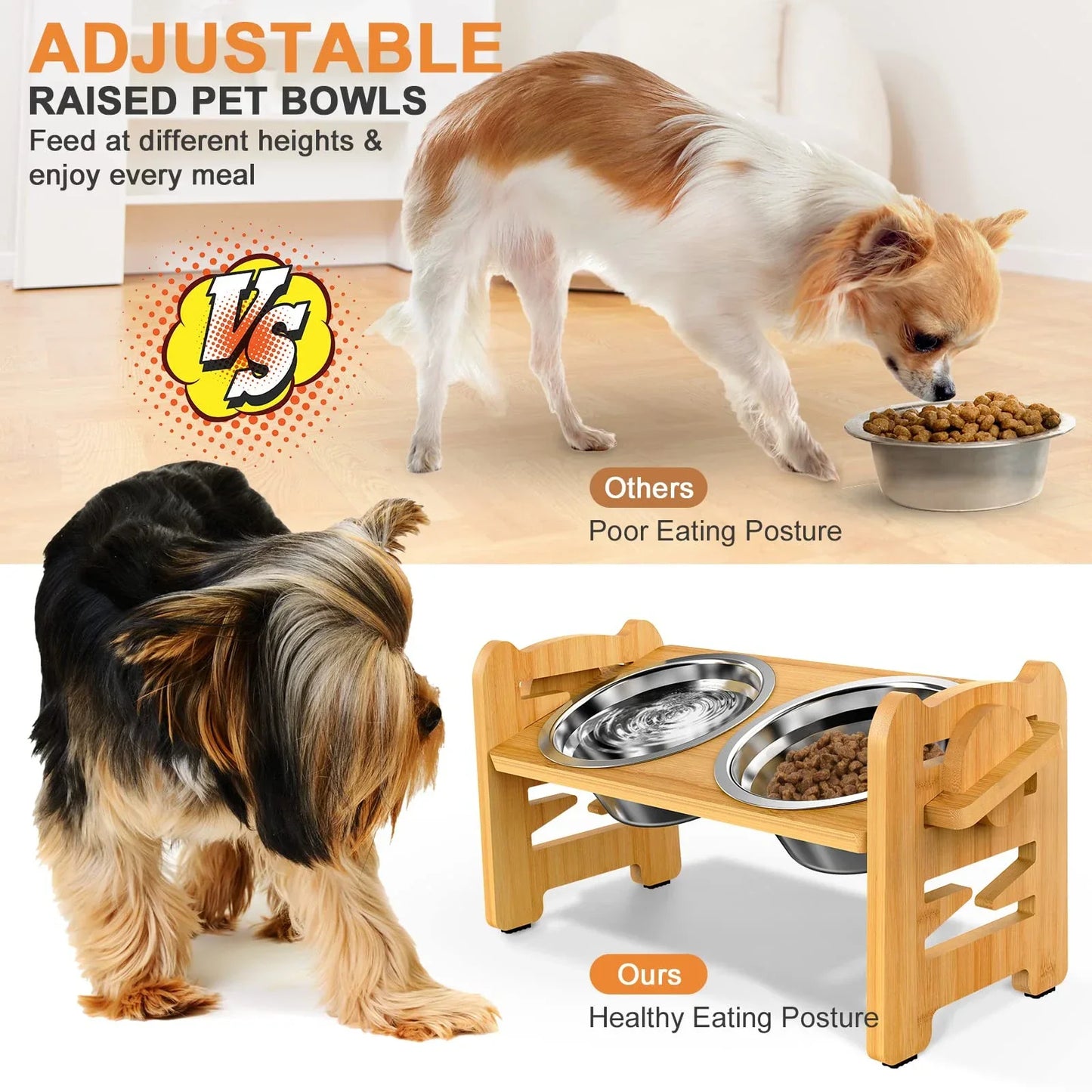 Pat and Pet Emporium | Pet Bowls | Ergonomic Pet Bowl Stand