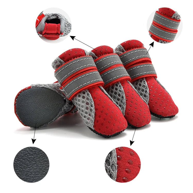 Pat and Pet Emporium | Pet Shoes | 4 Pcs Paw Protector Dog Shoes