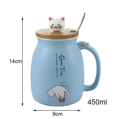 Pat and Pet Emporium | Home Products | Ceramic Cat Mug 4Pcs