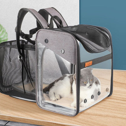 Pat and Pet Emporium | Pet Carriers | Pet Clear Carry Backpack