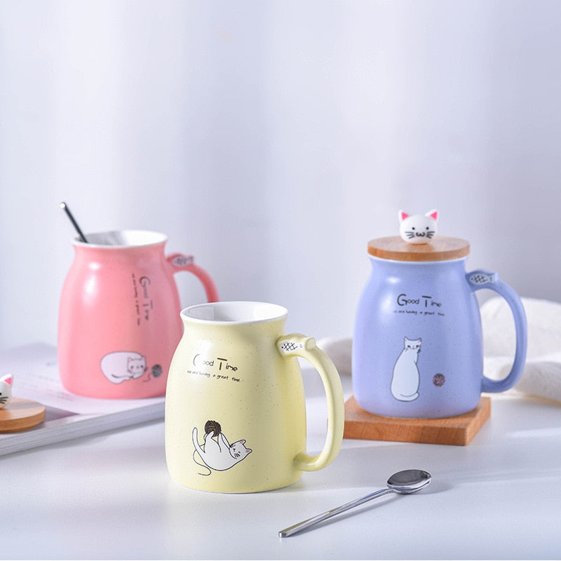 Pat and Pet Emporium | Home Products | Ceramic Cat Mug 4Pcs