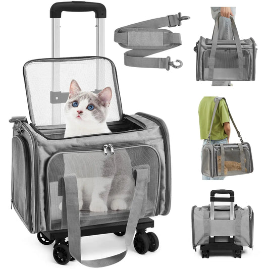 Pat and Pet Emporium | Pet Carriers | Paterr Cat Carrier Trolley