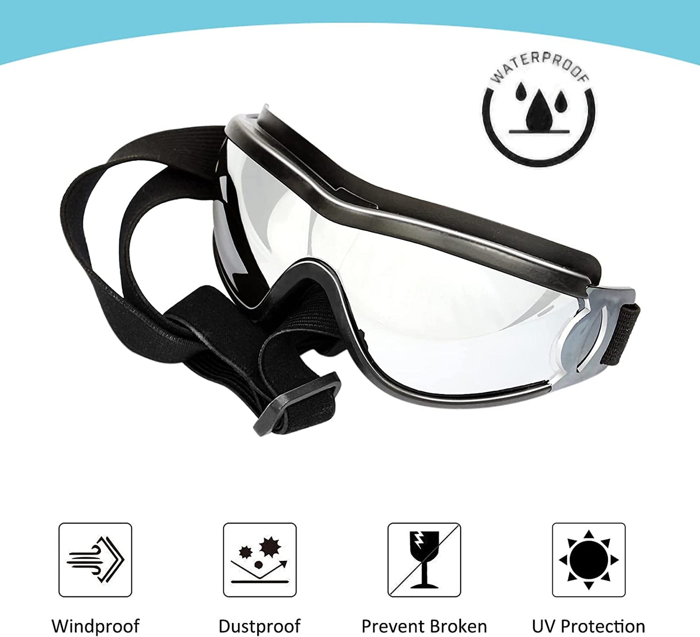 Pat and Pet Emporium | Pet Sunglasses | Dog Goggles Adjustable Strap