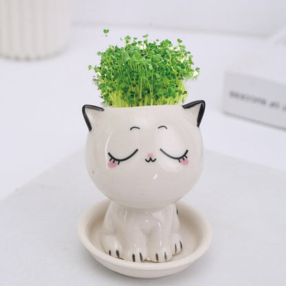 Pat and Pet Emporium | Home Products | Cat Ceramic Flowerpot