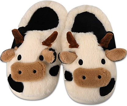 Pat and Pet Emporium | Shoes | Fluffy Cute Kawaii Cow Slippers