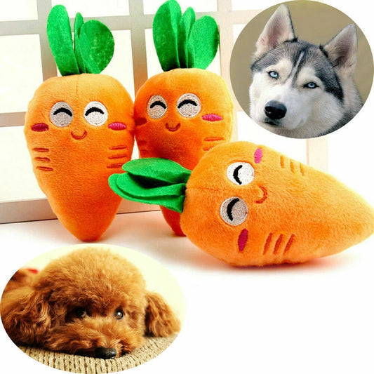 Pat and Pet Emporium | Pet Chew Toys | Pet Carrot Toy 3Pcs Set