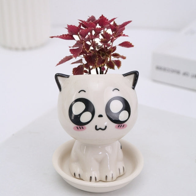 Pat and Pet Emporium | Home Products | Cat Ceramic Flowerpot