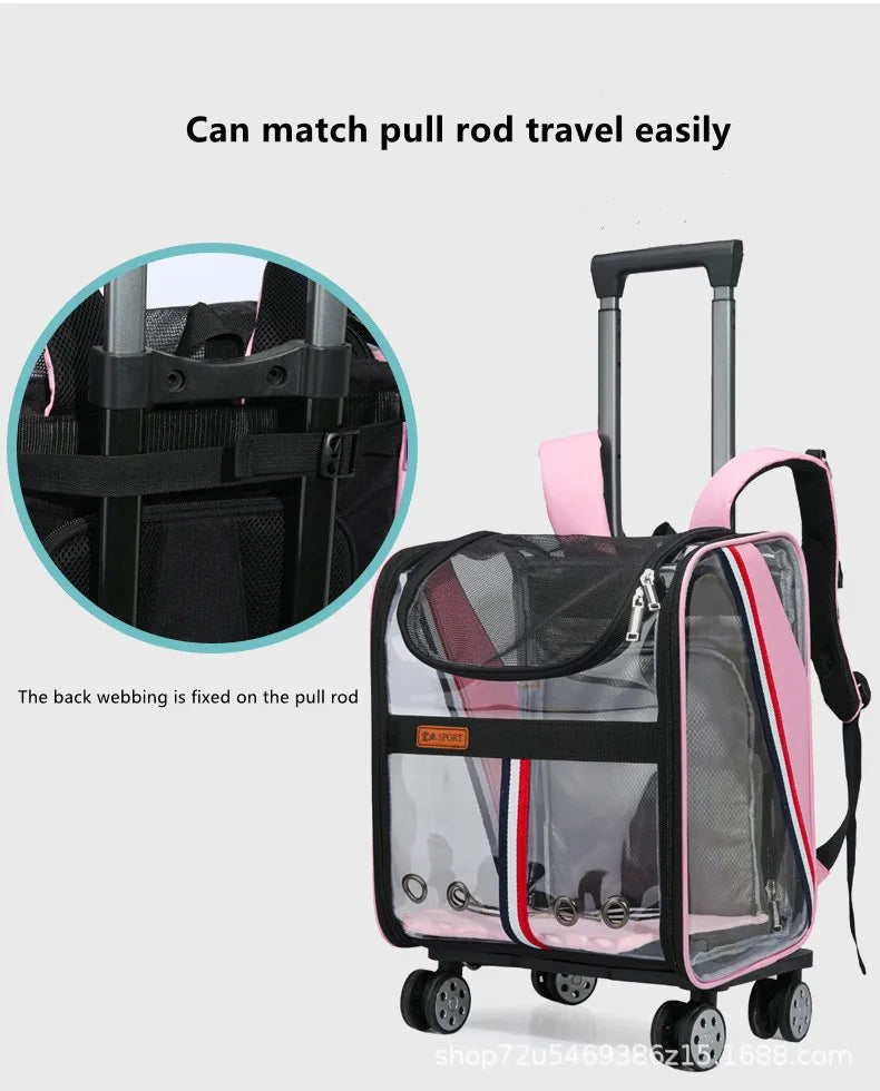 Pat and Pet Emporium | Pet Carriers | Clear Pet Travel Backpack