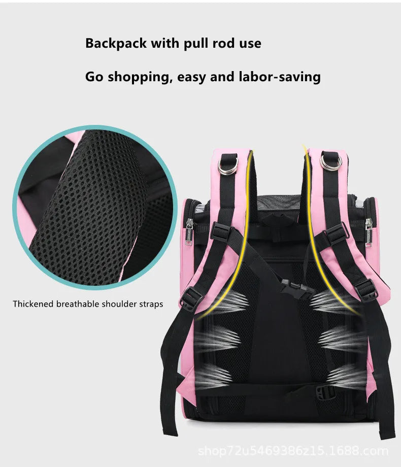 Pat and Pet Emporium | Pet Carriers | Clear Pet Travel Backpack