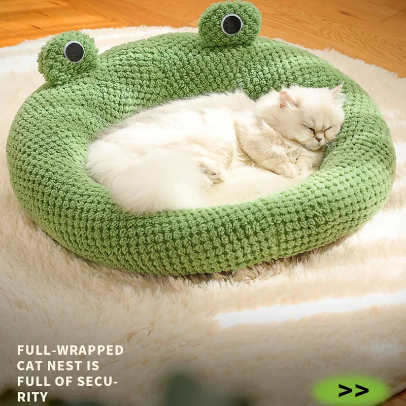 Pat and Pet Emporium | Pet Beds | Cartoon Frog Cat Dog House