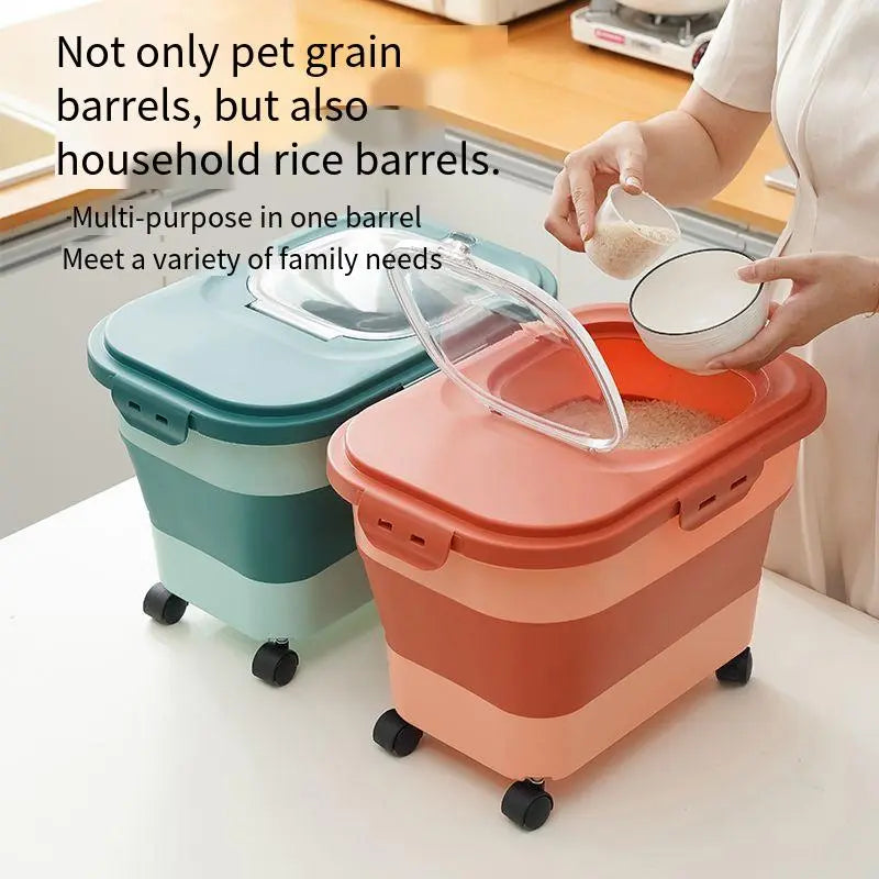 Pat and Pet Emporium | Pet Feeders | Folding Food Storage Box
