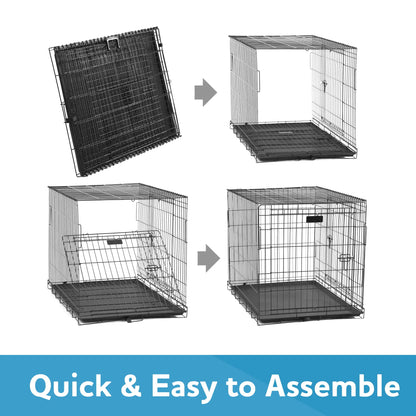 Pat and Pet Emporium | Pet Beds | Large Dog Crate 48" 5 Pcs