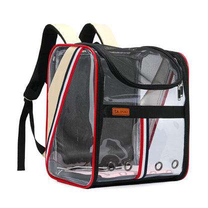 Pat and Pet Emporium | Pet Carriers | Clear Pet Travel Backpack