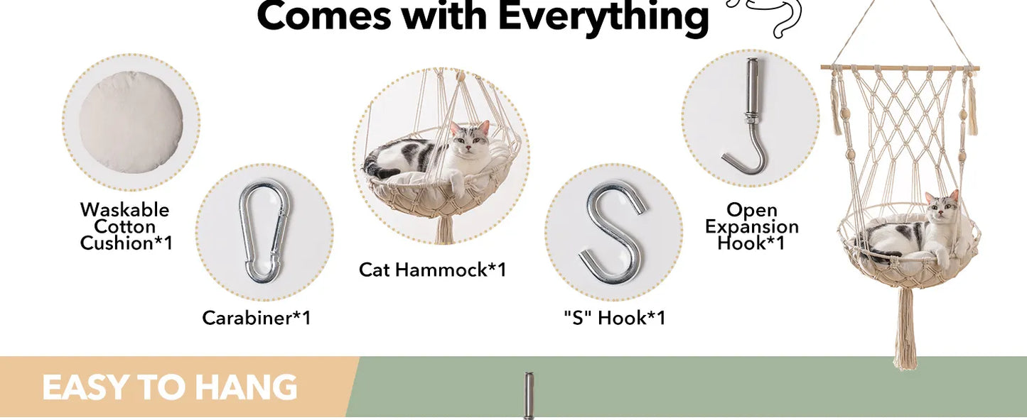 Pat and Pet Emporium | Pet Beds | Cat Bed Hanging Hammock