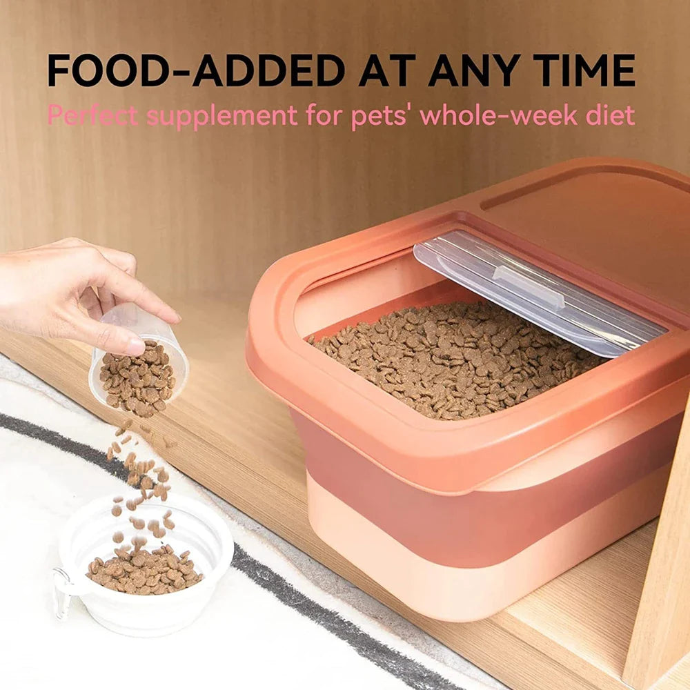 Pat and Pet Emporium | Pet Feeders | Folding Food Storage Box