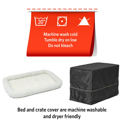 Pat and Pet Emporium | Pet Beds | Large Dog Crate 48" 5 Pcs