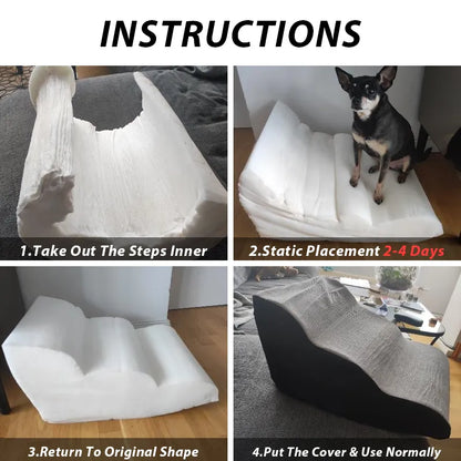 Pat and Pet Emporium | Pet Home Products | Foam Pet Stairs