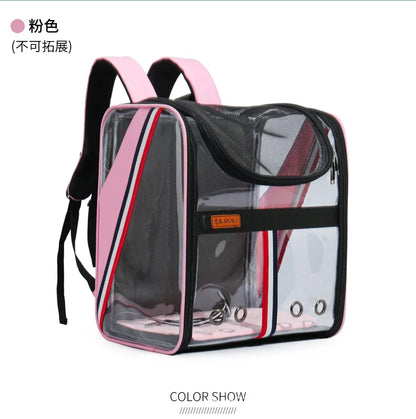 Pat and Pet Emporium | Pet Carriers | Clear Pet Travel Backpack