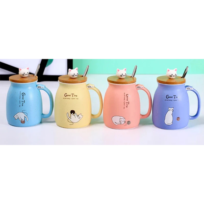 Pat and Pet Emporium | Home Products | Ceramic Cat Mug 4Pcs