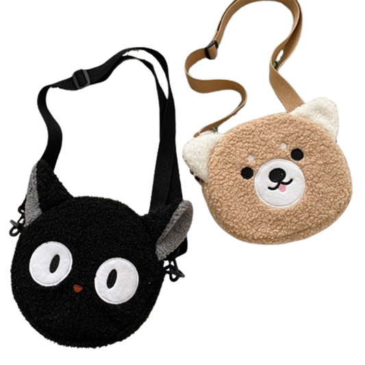 Pat and Pet Emporium | Pet Bags | Plush Animal Crossbody Bag