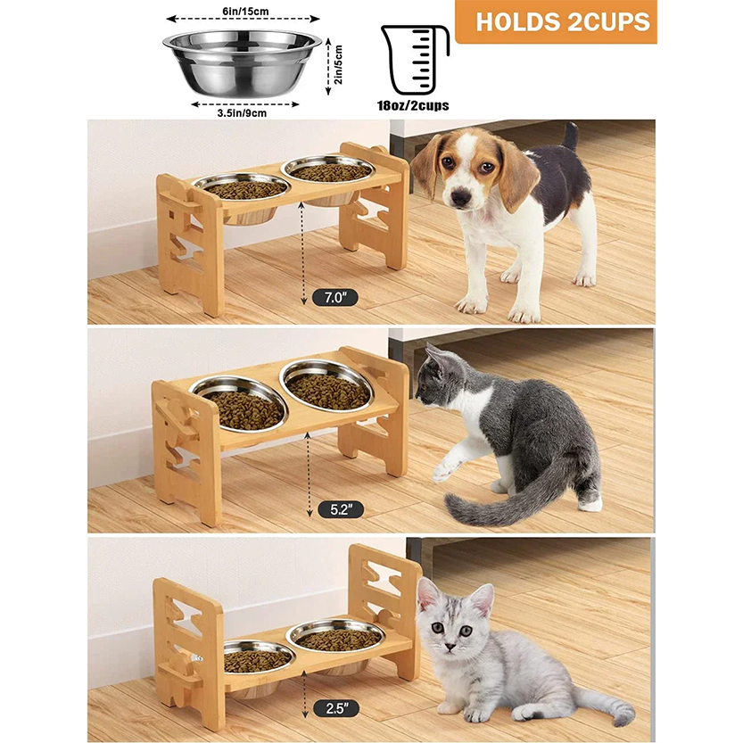 Pat and Pet Emporium | Pet Bowls | Ergonomic Pet Bowl Stand